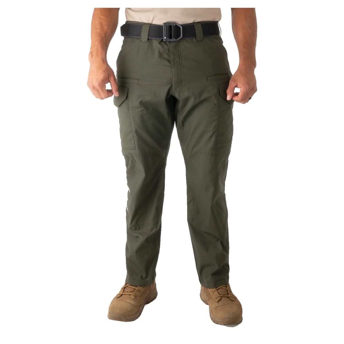First Tactical Men's V2 Tactical Pants 2-Way Stretch Water Resistant Double-Dyed OD Green 114011-830 - Main Image