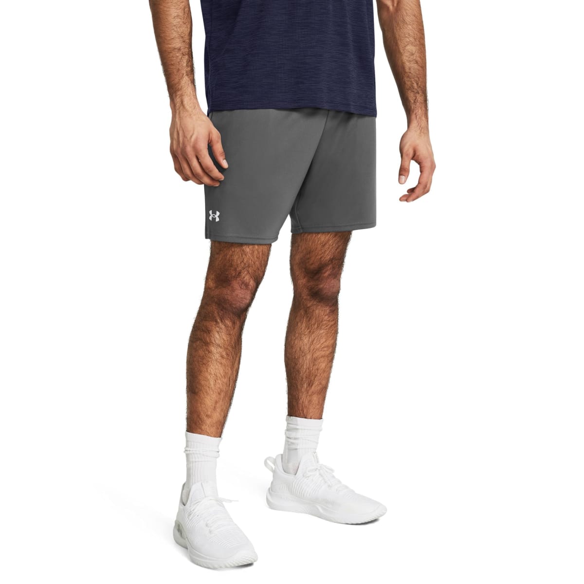 Under Armour Men's Tech Castlerock/White 7-inch Shorts 1386969-02500 - Main Image