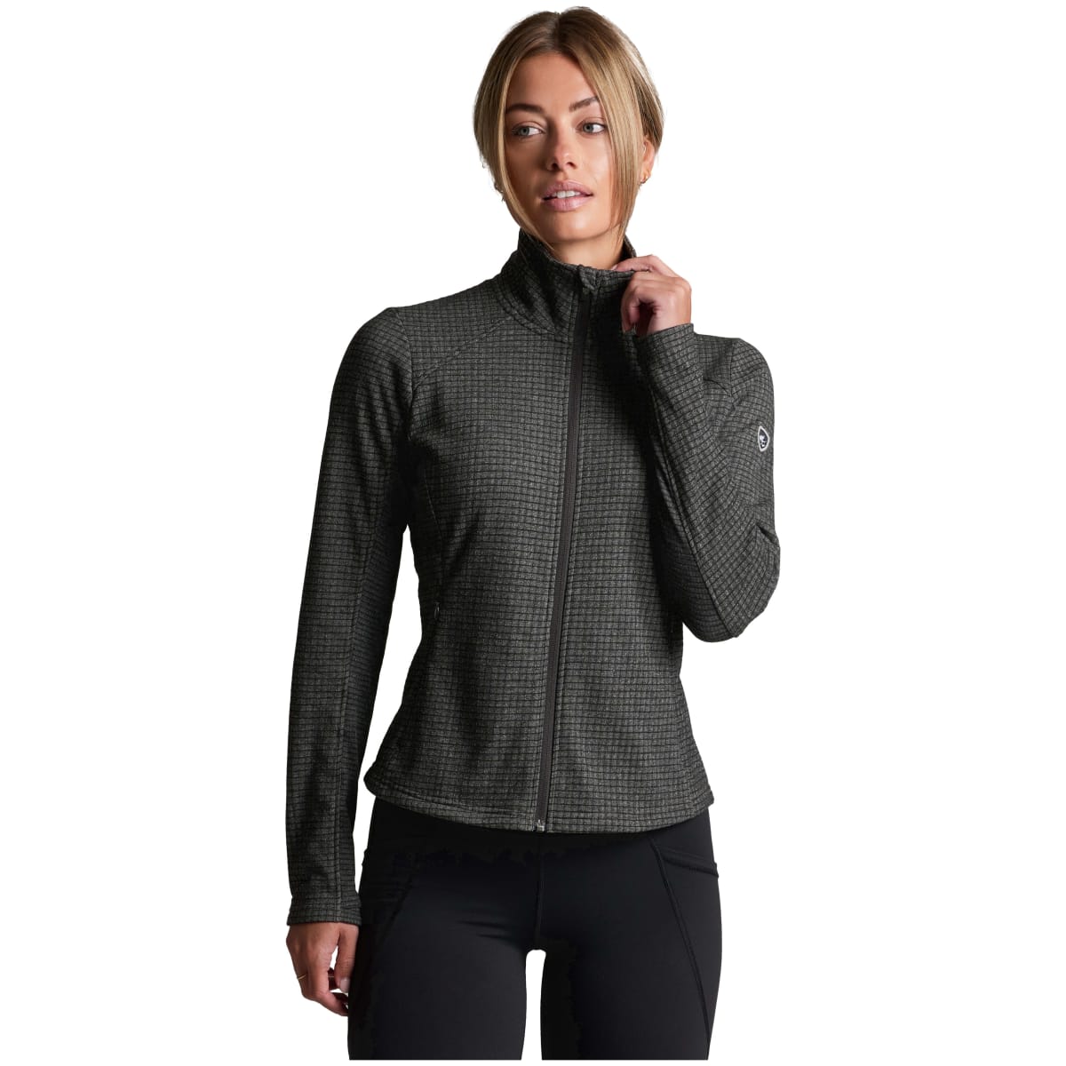 Kuhl W'S Reactiv Grid FZ Fleece Carbon Women's Size XS 4484-CA-W-XS
