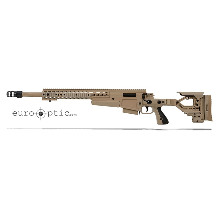 Accuracy International AX 308 Pale Brown chassis 20in bbl std brake small firing pin Left Hand A-XS308WNPB20SM-LH