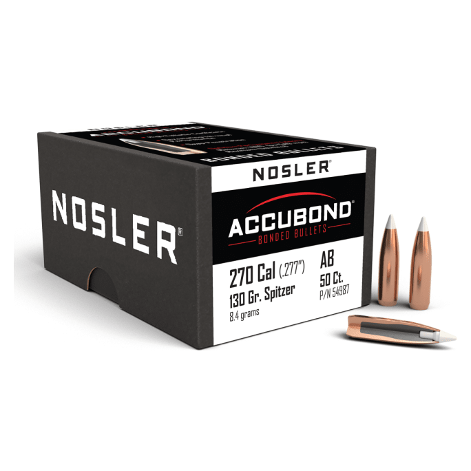 Nosler AccuBond AB - 270 130g SP (50ct) Bullets 54987