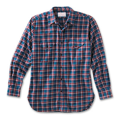 Filson XS Navy Plaid Seattle II Shirt 10398-PZ