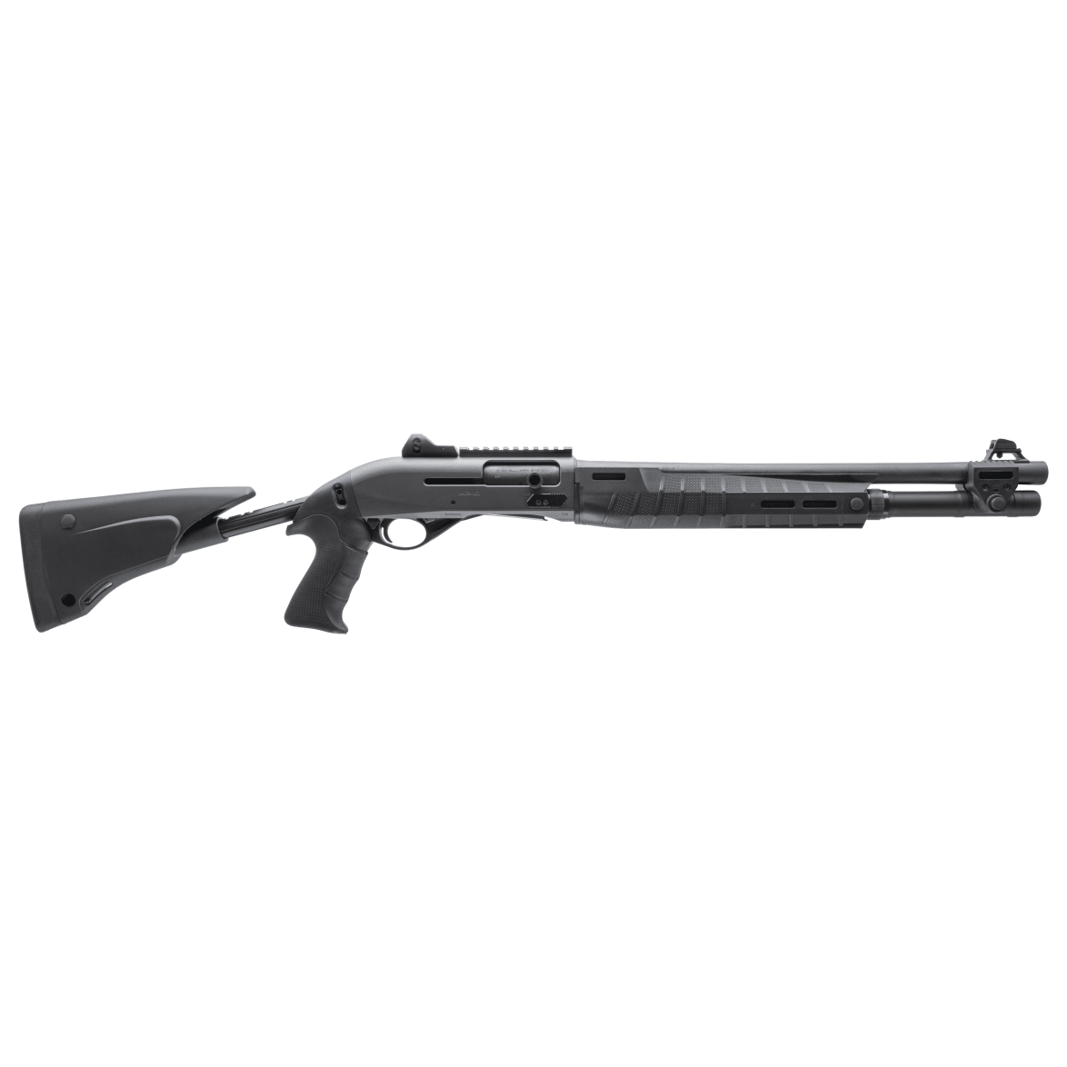 Benelli M2-G1 Tactical 922r 12ga 18.5" Bbl 7+1 Cap Ghost Ring Sights 5-Position Stock Pistol Grip Gray Shotgun 11612 - Main Image