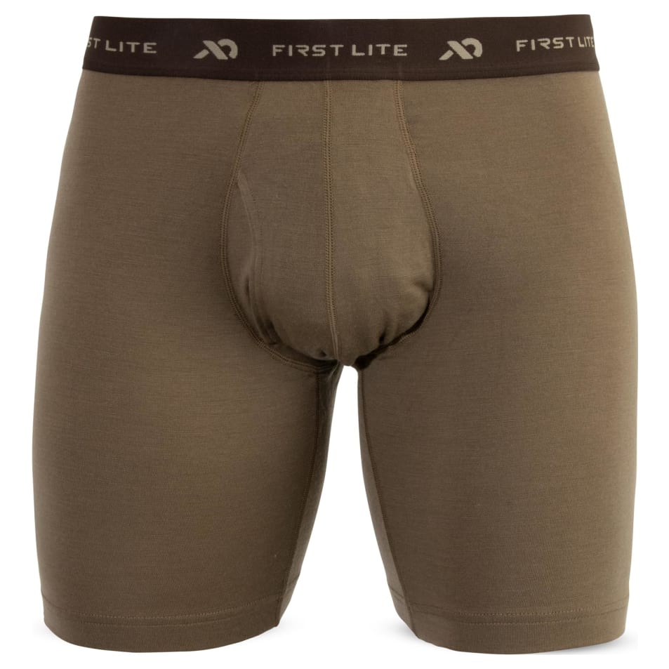 First Lite Men's Wick Game Bag Brief Dry Earth XL MBWGBDEXL