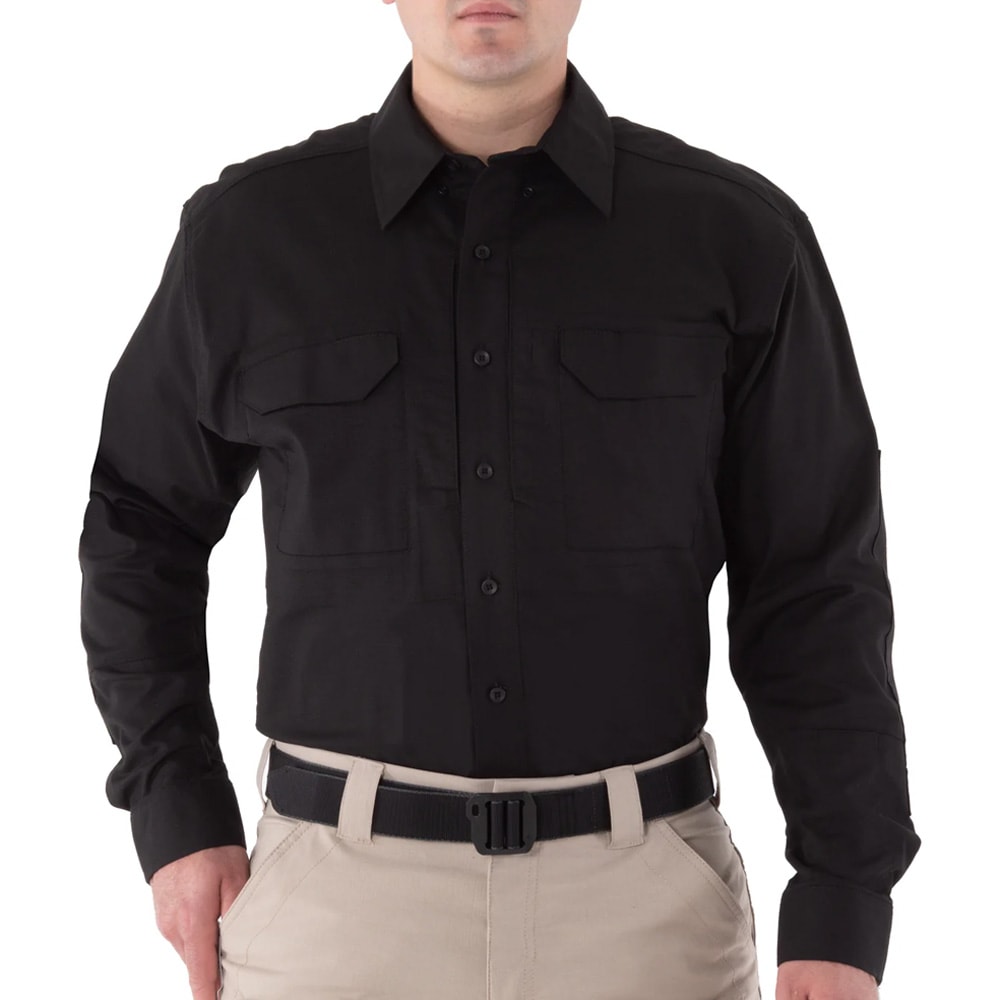First Tactical Men's V2 Tactical Long Sleeve Shirt Black 111006-019 - Main Image