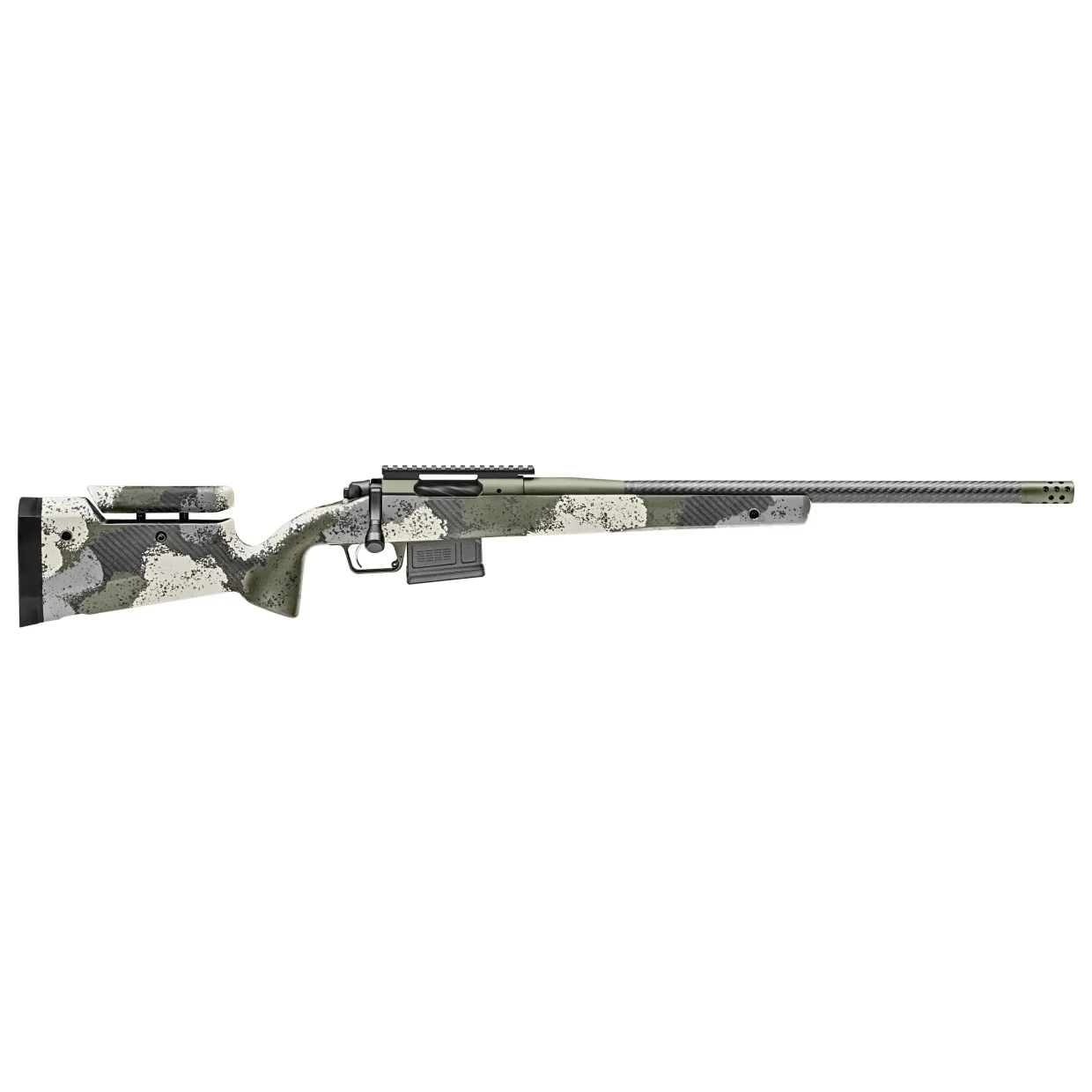 Springfield Armory Model 2020 Waypoint 6.5 Crd 22"Carbon Fiber Bbl Evergreen Rifle w/Adj Carbon Fiber Stock, Pc Rail, 1x5rd AICS Mag BAW92265CMCFGA - Main Image