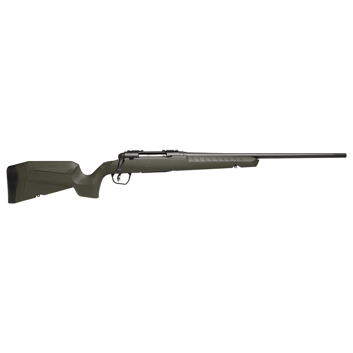 Savage Arms G4 Axis 2 Green .30-06 SPFLD 1:10" 5/8x24 20" Heavy Sporter Bbl Carbon Steel/Synth Matte BLK Rifle 33122 - Main Image