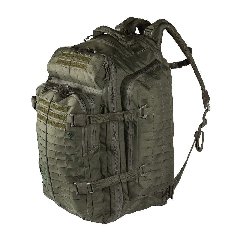First Tactical Tactix 3Day 62L OD Green Backpack Plus w/ YKK Zippers, Shovel Backboard, Lynx Laser-Cut Platform MOLLE/PALS Compatible 180035-830-1SZ - Main Image