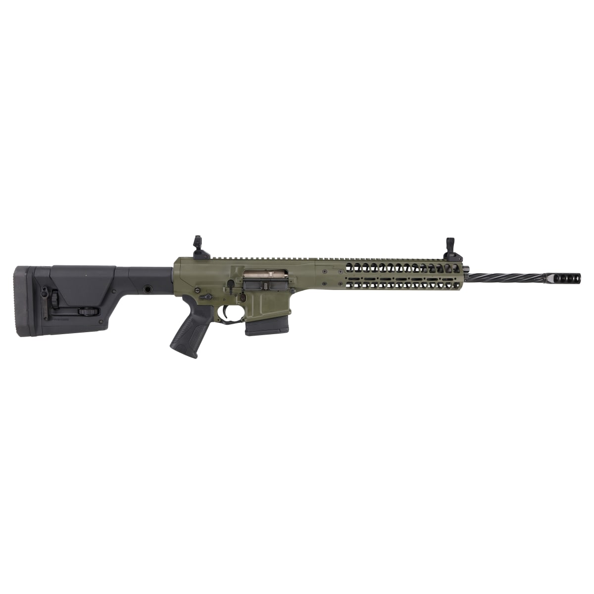 LWRC REPR MKII 6.5 Creedmoor 20" 1:8" 5/8x24 Spiral Fluted Bbl OD Green CA Compliant Rifle REPRMKIIR6.5ODGF20SCCAC