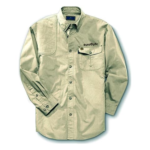 Field Shirt Long Sleeve Tan Eurooptic Logo Medium