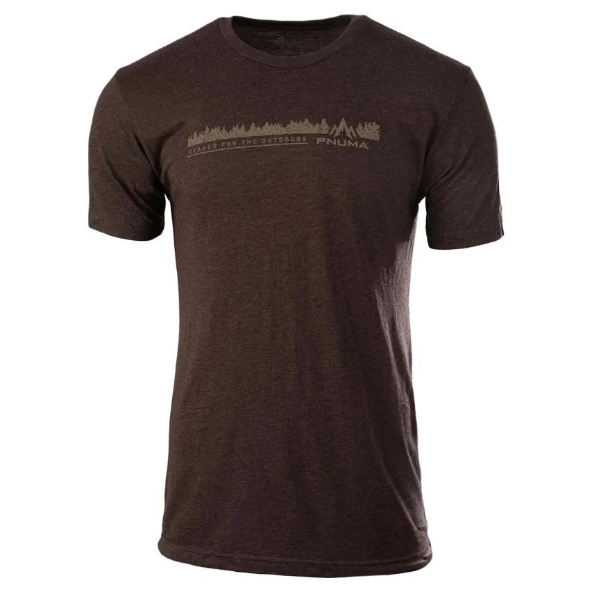 Pnuma Outdoors Lifestyle Tree Line Tee, Cedar Color XL LS-TS-TL-CE-XL