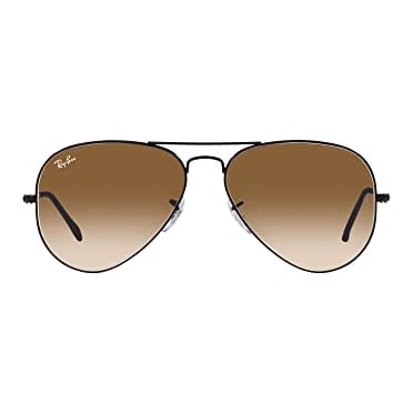 Ray-Ban Aviator Large Metal Black Clear Gradient Brown 0RB3025-0025155