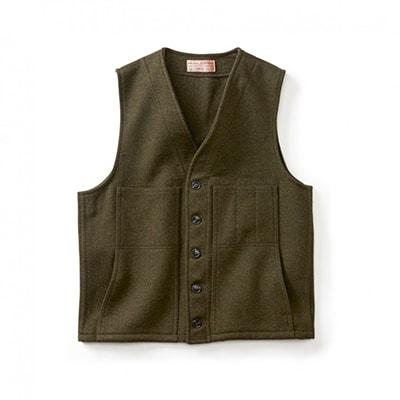 Filson Mackinaw Wool Vest ForestGrn XS FCO-011578 FIL-10055-ForestGrn-XS
