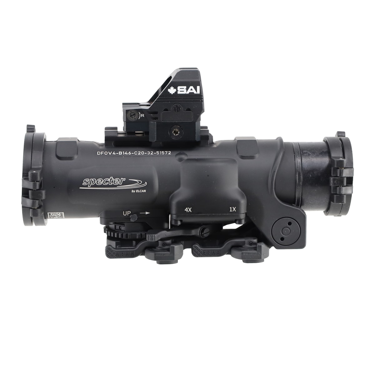 Elcan SpecterDR 1x/4x 7.62 BDC Reticle Dual Role Optical Sight Black Rifle Scope DFOV4-B146-C20-SAI3 - Main Image