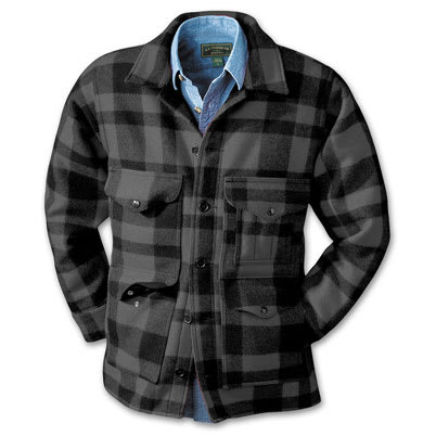 Filson 34 Gray/Black Mackinaw Cruiser 10043