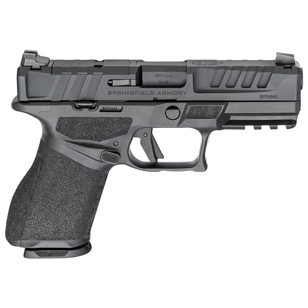 Springfield Armory Echelon 4.0C Compact 9mm 4" Bbl Black Handgun w/ U- Dot Tritium Sights, 1x15rd & 1x18rd Mags EC9409B-U - Main Image