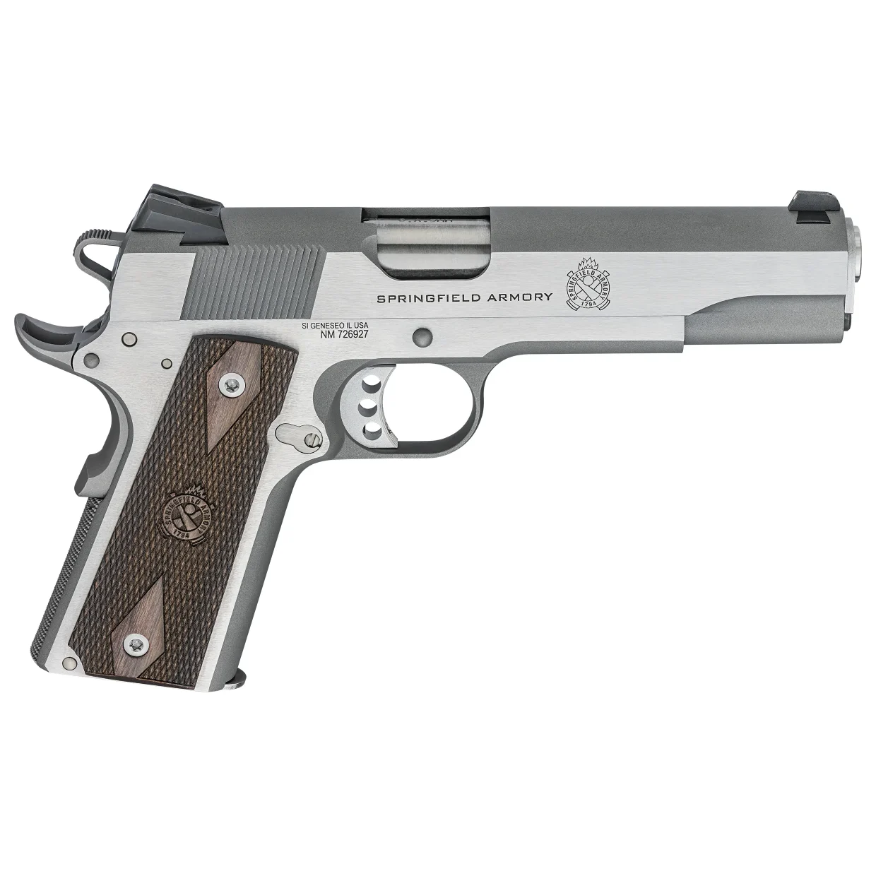Springfield Armory 1911 Garrison 9mm 5" Bbl Stainless Handgun w/ Low profile 3-Dot Sights, 1x9rd Mag PX9419S - Main Image