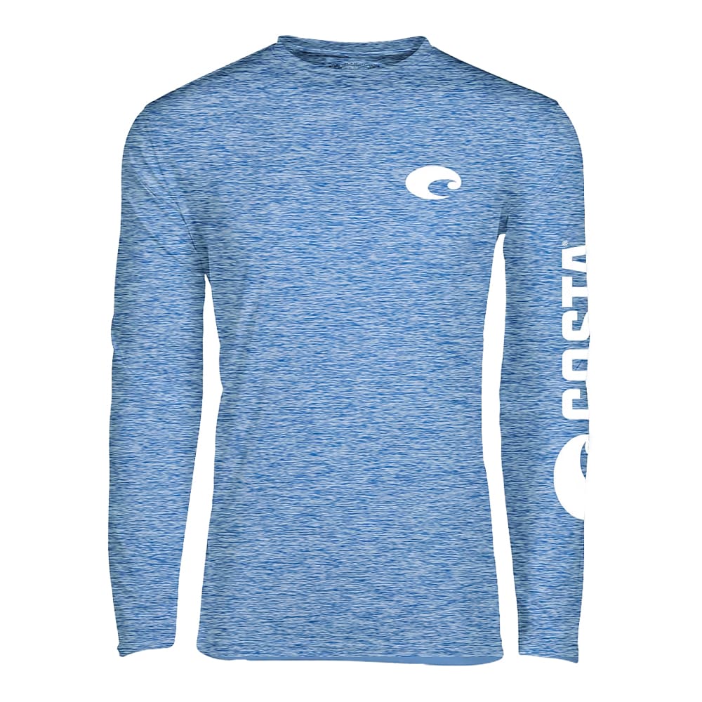 Costa Del Mar Lifestyle Technical Crew Catonic T-Shirt Mens Royal Blue Heather FQA400034-6EA - Main Image