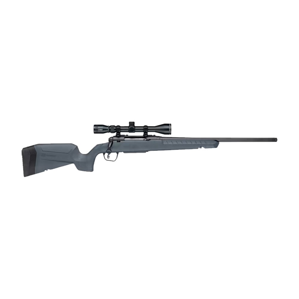Savage Arms G4 Axis 2 XP Gray .243 WIN 1:9.25" 5/8x24 20" Heavy Sporter Bbl Carbon Steel/Synth Matte BLK Rifle w/3-9x40 BDC Scope 33174 - Main Image