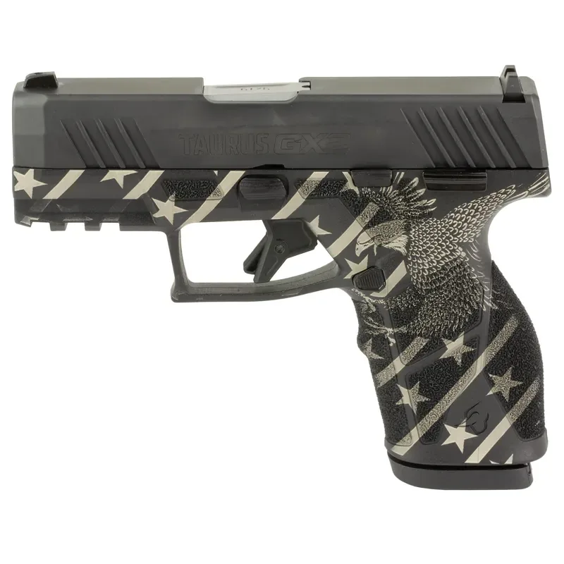 Taurus GX2 9mm 3.38" Bbl Blade Front/Adjustable Rear Sights TORO Black Eagle EN1 Pistol w/(2) 10rd Mags 1-GX2931-10EN1 - Main Image