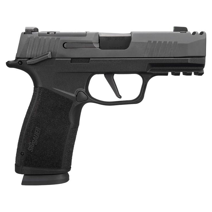 Sig Sauer P365 X-MACRO Comp CA Compliant 9mm 3.1" Bbl Striker X-Ray 3 SIG-LOC OR 1913 Rail Poly Grip BLK Pistol w/(2) 10rd Mags 365XCA-9-COMP-MS-SL-CA - Main Image