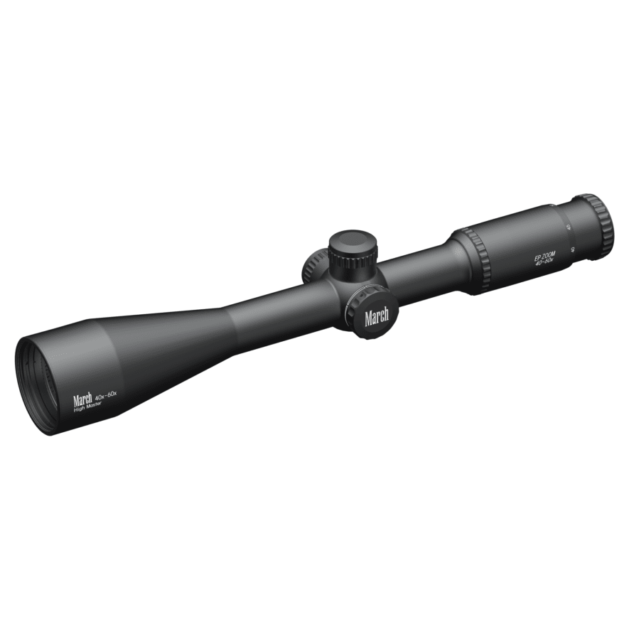March "High Master" 40-60x52mm BR EP Zoom 3/32 Reticle 1/8 MOA Riflescope D60EV52