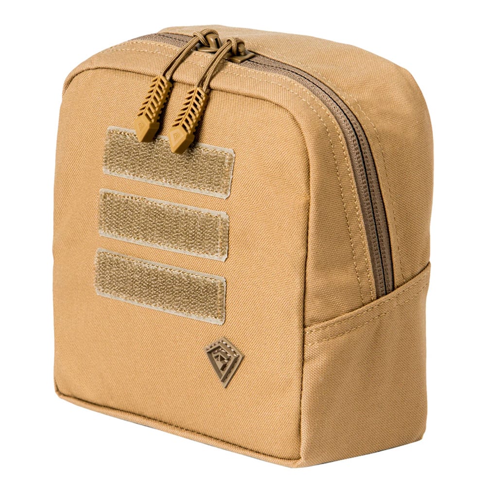 First Tactical Tactix 6x6" 500D Nylon Coyote Utility Pouch w/ Reversible Foam Sleeve 180015-060-1SZ - Main Image