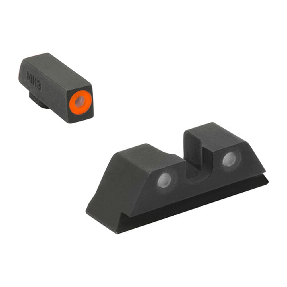 Meprolight Hyper-Bright Mossberg MC2 Orange Ring/Green Fixed Pistol Sight Set 402603131