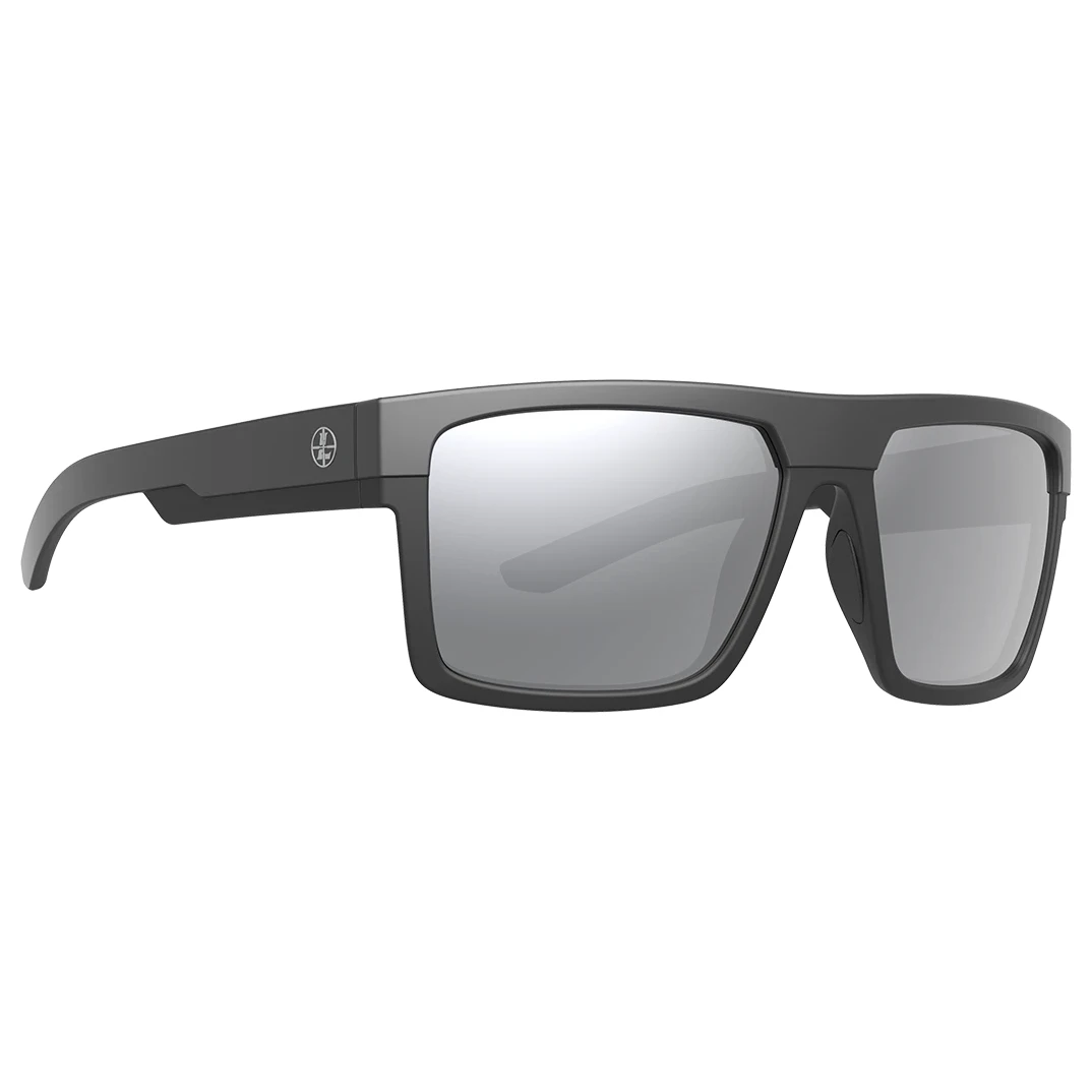 Leupold Becnara Matte Black/Gloss Black, Shadow Gray Flash Lens Performance Eyewear 179102