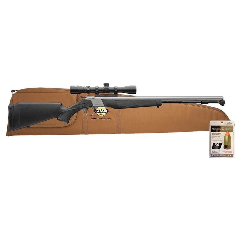 WOLF - Stainless Steel | Black Outfit - KonuShot 3-9x32 - 50 CAL - 24" PR2117SSCP