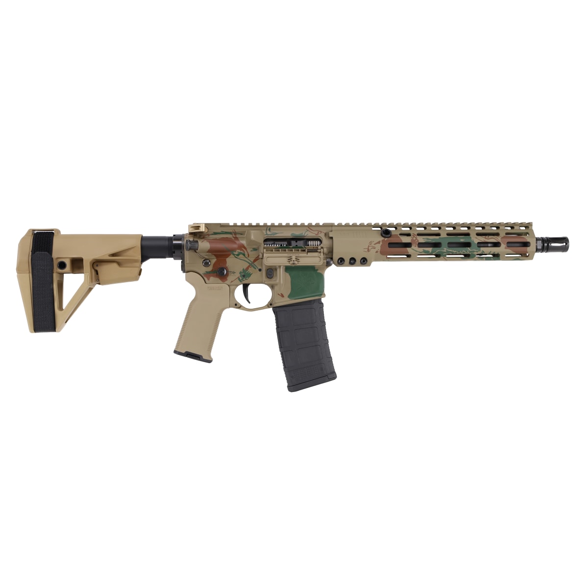Sons of Liberty Gun Works Craighead OB1 Pistol 11 .5" Bbl 5.56 P3 CL Magpul w/Railscales Black Beard Boarding Party LP-OB1-556-115-A2-PISTOL-CK - Main Image