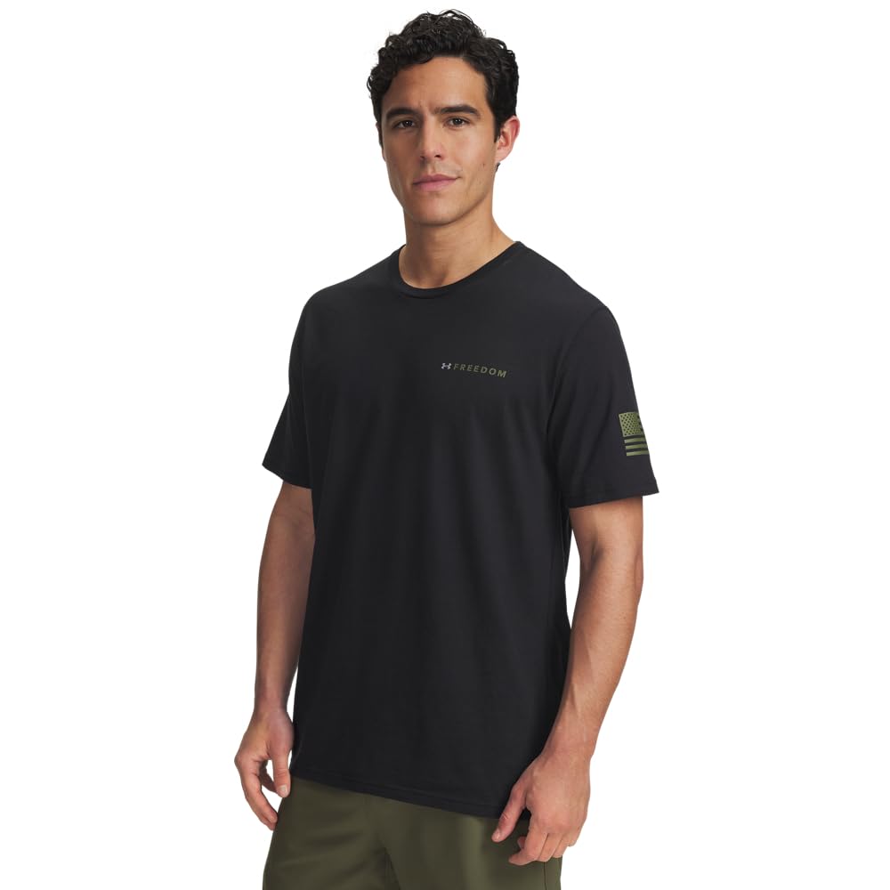 Under Armour Men's Freedom Banner Shortsleeve Black/Marine OD Green Shirt 6004097-00100 - Main Image