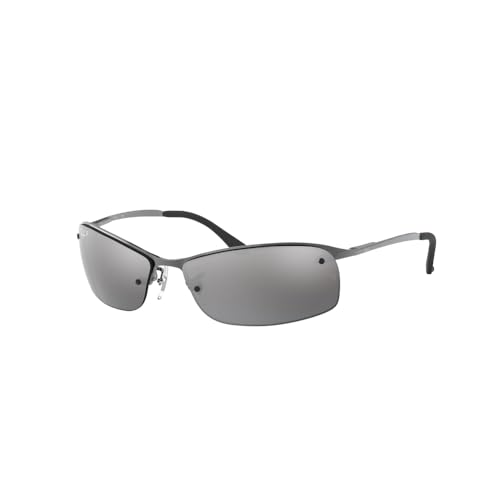 Ray-Ban Gunmetal Grey Mirror Gradient Silver Polar 0RB3183-0048263