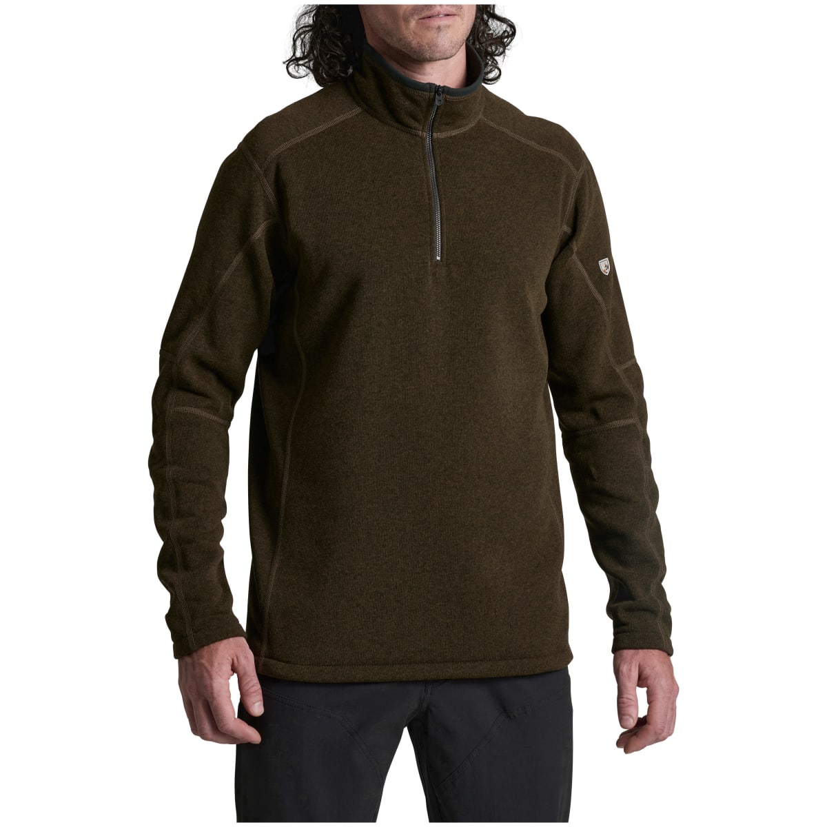 Kuhl Revel 1/4 Zip Fleece Dark Roast Men's Size XXXL 3007-DKRO-M-XXXL