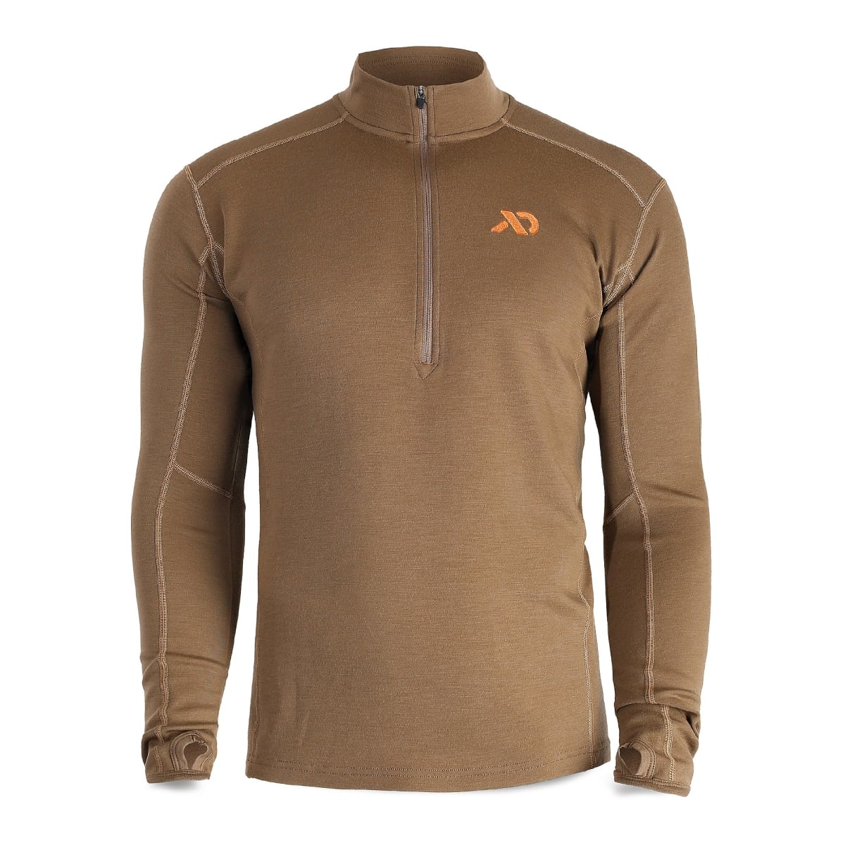 First Lite Men's Kiln Quarter Zip Dry Earth XL MTKQZDEXL