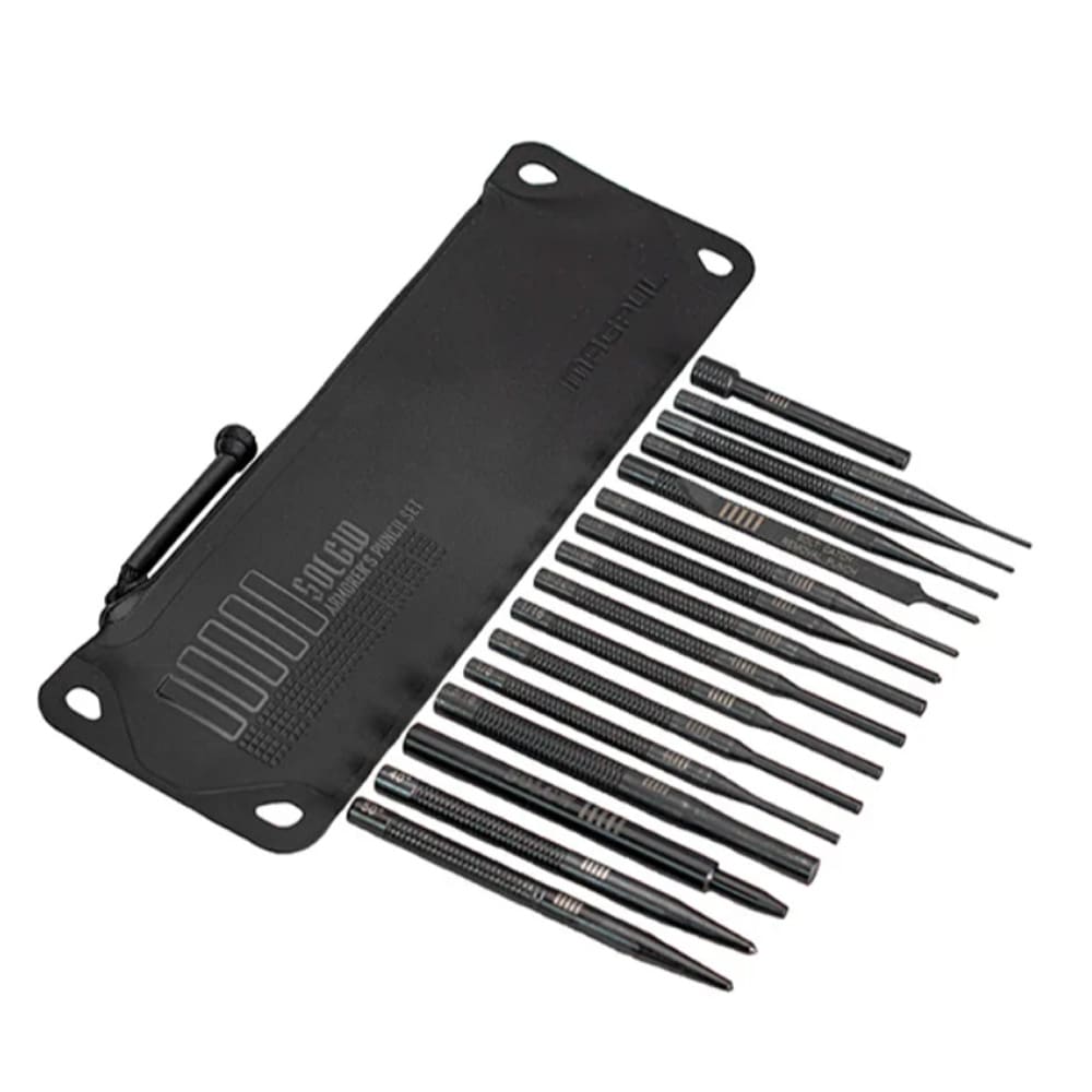 Sons of Liberty Gun Works Armorers 16 Piece Punch Set with Starter Through Drive & (2) Staking Punches in Zippered DAKA Pouch PUNCH-KIT - Main Image