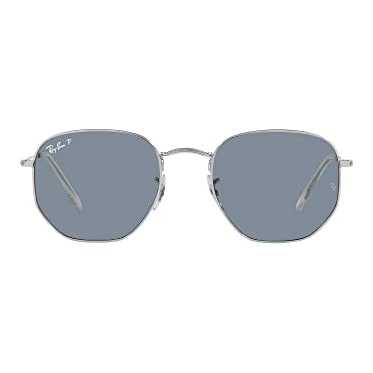 Ray-Ban Hexagonal Silver Polar Blue 0RB3548N-0030254