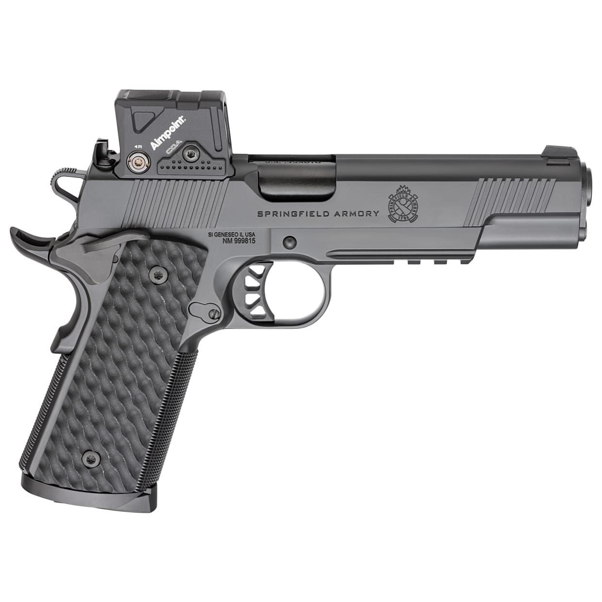 Springfield Armory 1911 Tactical Response .45 ACP 5" Bbl Black Handgun w/ Aimpoint COA Optic, 3x8rd Mags PC9125LRCOA - Main Image