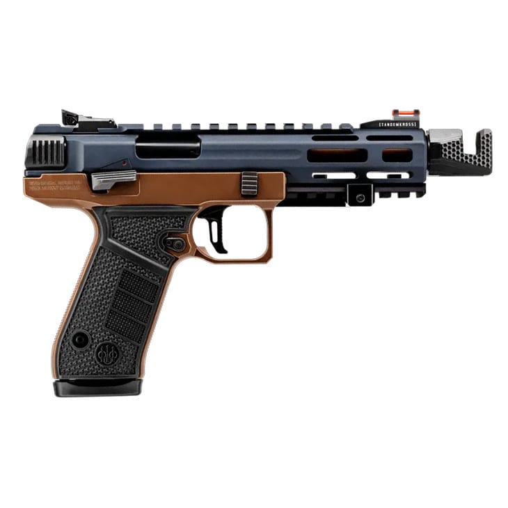 Beretta B22 Jaguar Metal w/Threaded Compensator .22LR 5.25" Bbl Gray/Bronze Competition Handgun w/(2) 15 Mags JB22TACMET15MY1