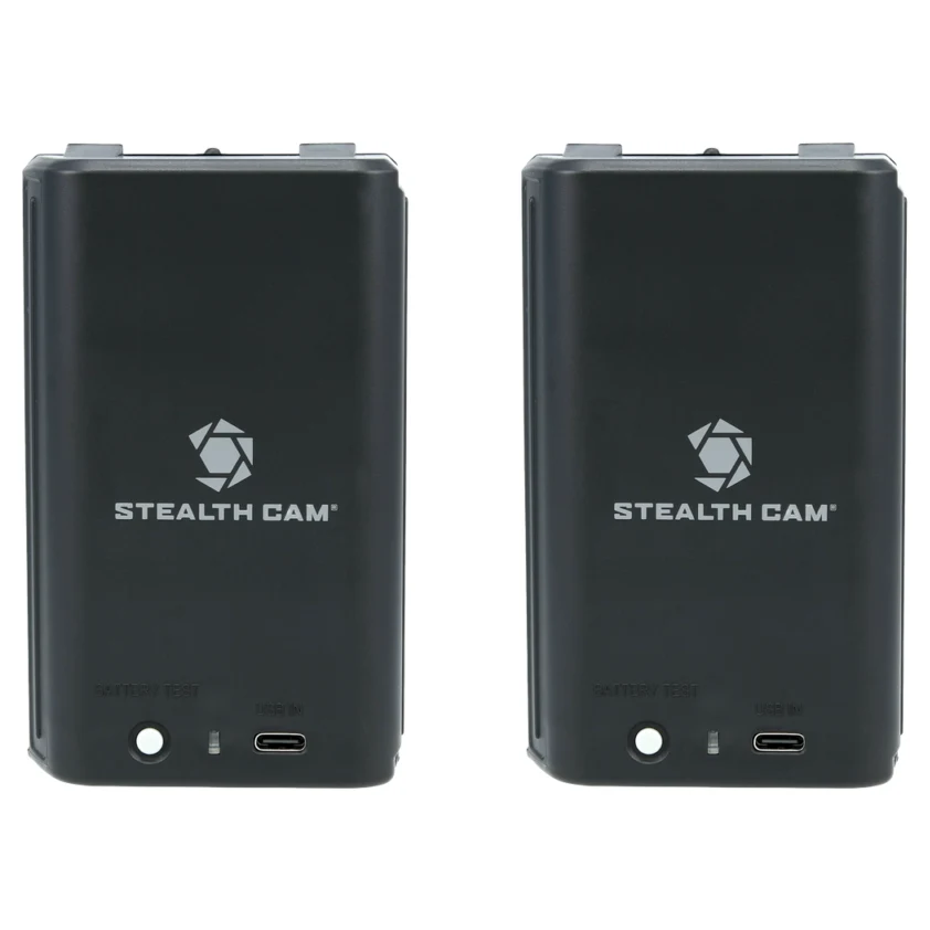 Stealth Cam Pack of 2 FieldMAX Lithium-Ion Rechargeable Batteries 12V/5000mAh STC-RCBATC-2PK - Main Image