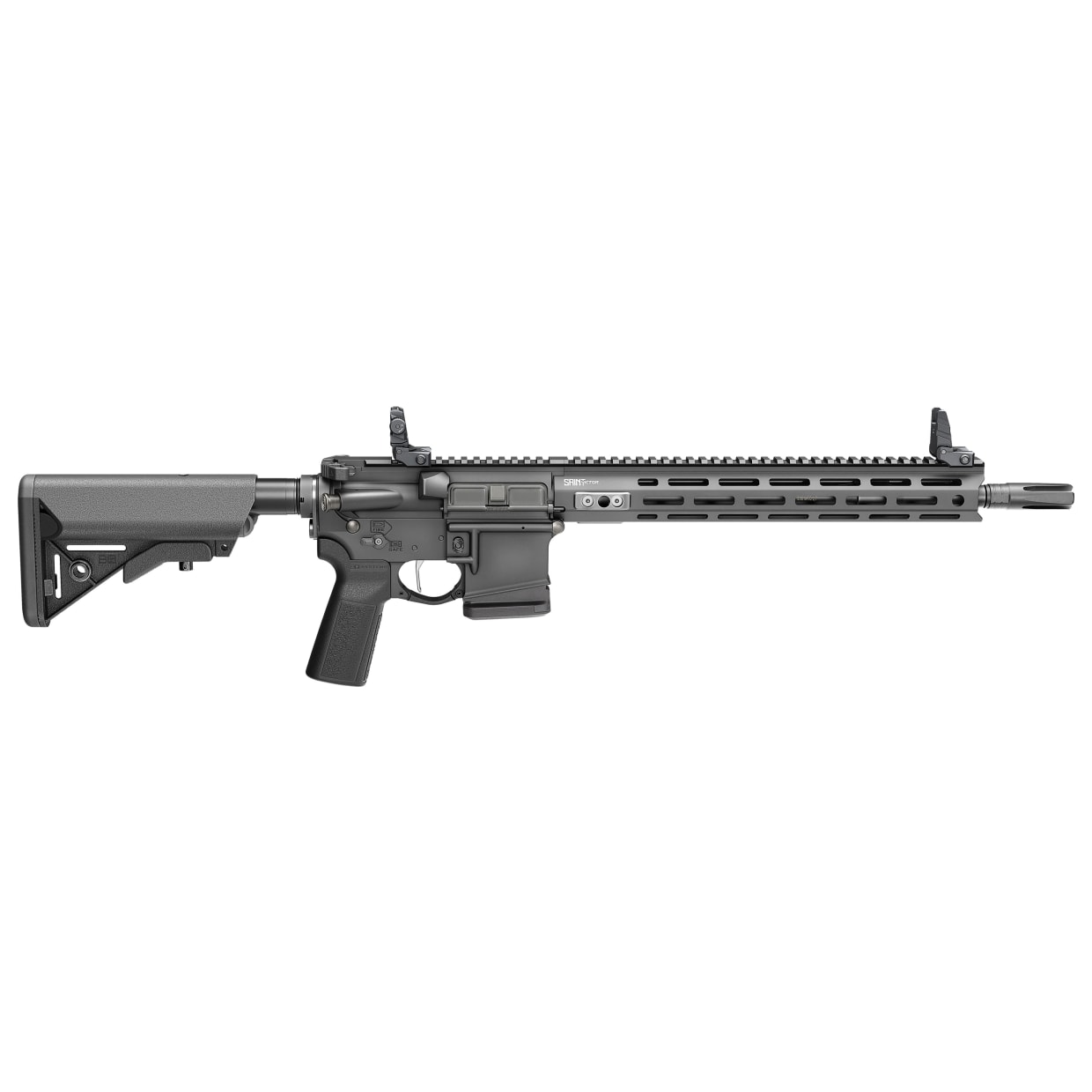 Springfield Armory Saint Victor 5.56 NATO 14" Bbl Black Rifle w/ B5 Stock, Flip-Up Sights, P&W Barrel, 1x10rd Mags STV914556BLC-V2-B5 - Main Image