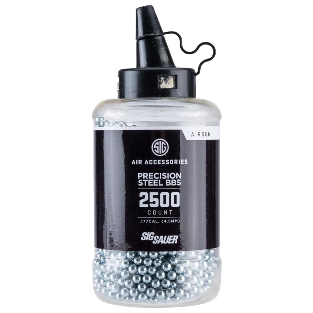 Sig Sauer 4.5mm .35g Precision Steel BB 2500ct Airgun Pellets AIR-45MM-35G-2500 - Main Image