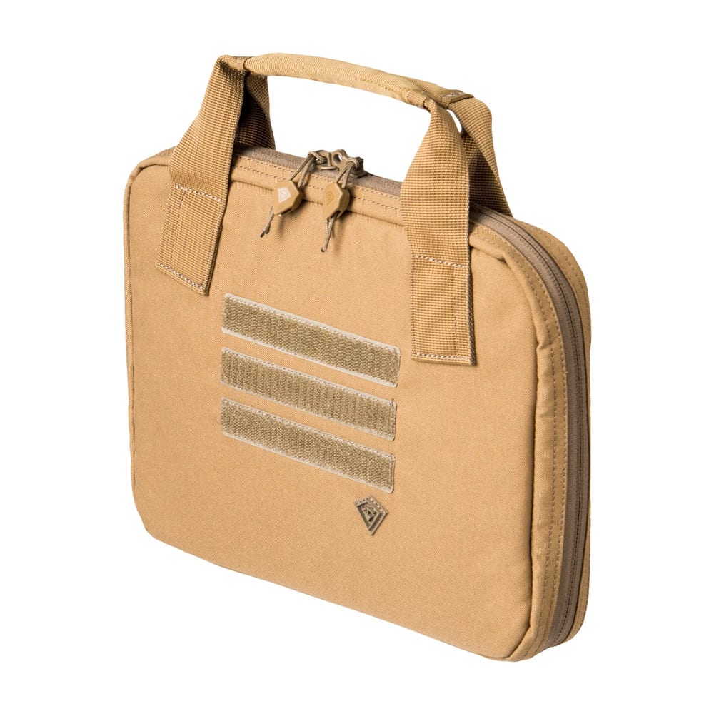 First Tactical Coyote 500D Nylon 11x8" Pistol Sleeve w/ YKK Zippers and Hook&Loop Mounts 180010-060-1SZ - Main Image