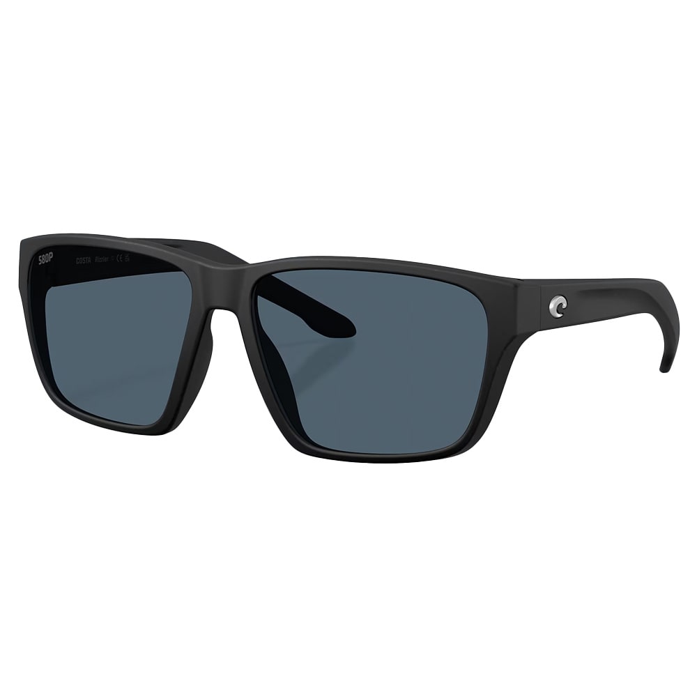 Costa Del Mar Next Gen Rizzler Men's Netplus Black Frame Gray 580P Polarized Lens Sunglasses 06S9141-91410155 - Main Image