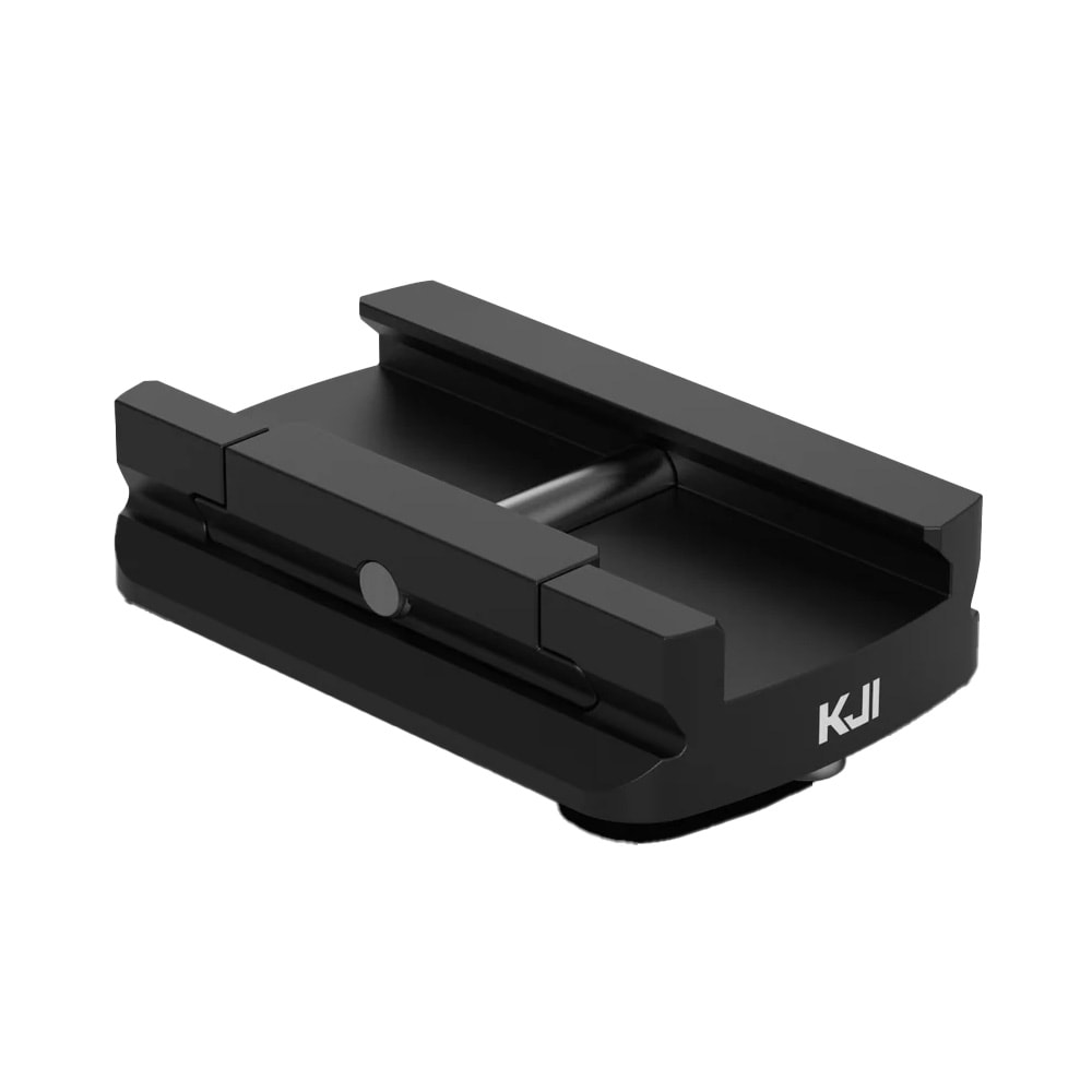 KJI Tripods Anodized Aluminum ARCA to Picatinny Adapter w/Slide Lock Screws KJ89013 - Main Image