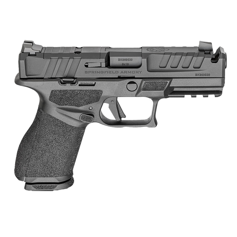 Springfield Armory Echelon 4.0C Compact 9mm 4" Bbl Black Handgun w/U- Dot Tritium Sights, Integrated Compensator, 1x15rd & 1x18rd Mags EC9409B-U-COMP - Main Image