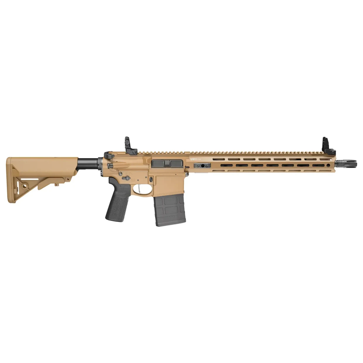 Springfield Armory Saint Victor .308 Win 16" Bbl Coyote Brown Rifle w/ B5 Stock, Flip-Up Sights, 1x10rd Mags STV916308CBLC-V2-B5 - Main Image