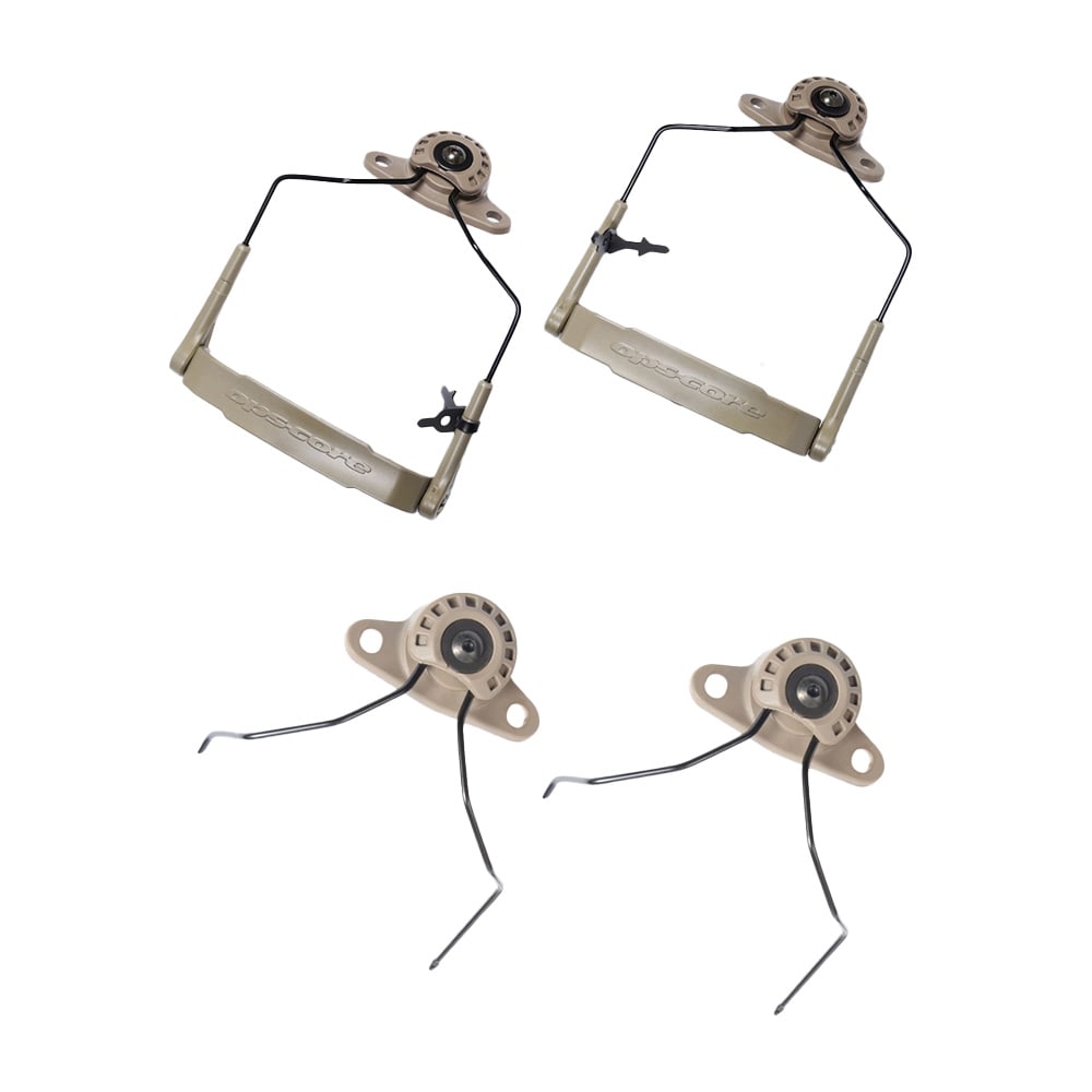 Unity Tactical Modular Attach Rail Kit for 3M Peltor, Busch PROtective, FDE HLM-BP-M2F - Main Image