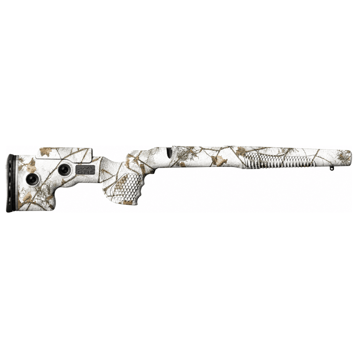 GRS Riflestocks Hydrodipped Fenris Tikka T3/ T3X/T1X 755mm Stock w/ .5" Limbsaver, Adjustable LOP & Cheekpiece, Snow Camoflage 106528 - Main Image