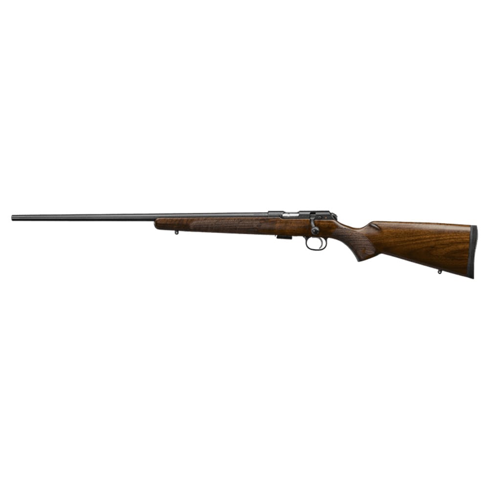 CZ-USA 457 American LH .22 LR 24" 1/2x28" Nitride Bbl AAAA Maple American-Style 5rd Rimfire Rifle w/11mm Dovetail 2396